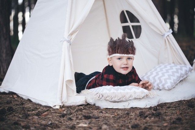 TEEPEE NATURE FOR BOYS ČTVERCOVÉ - obrázek 2