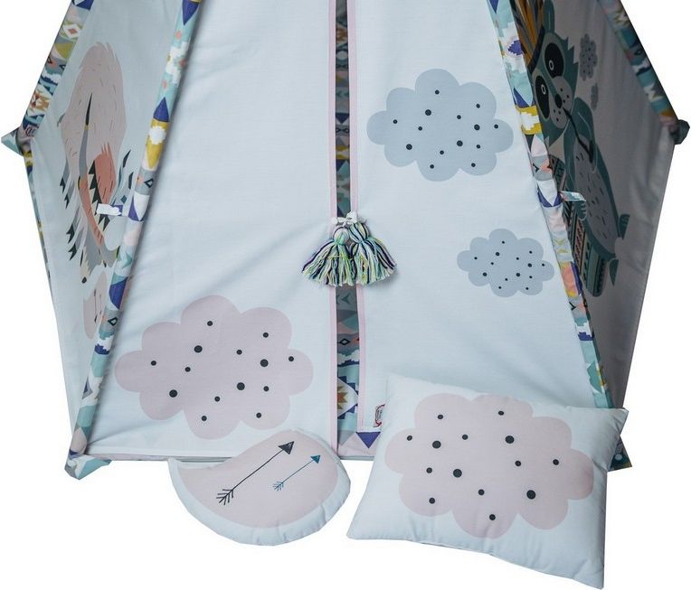 TEEPEE CUTE TRIBE GIRLY ČTVERCOVÉ - obrázek 12