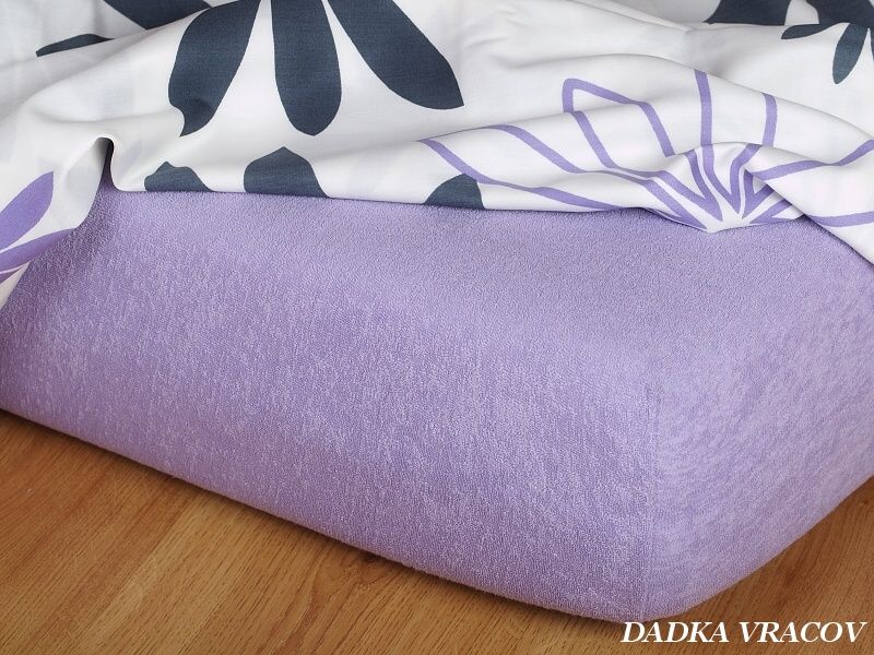 PROSTĚRADLO FROTÉ FIALOVÉ 180/220/15 - obrázek 1