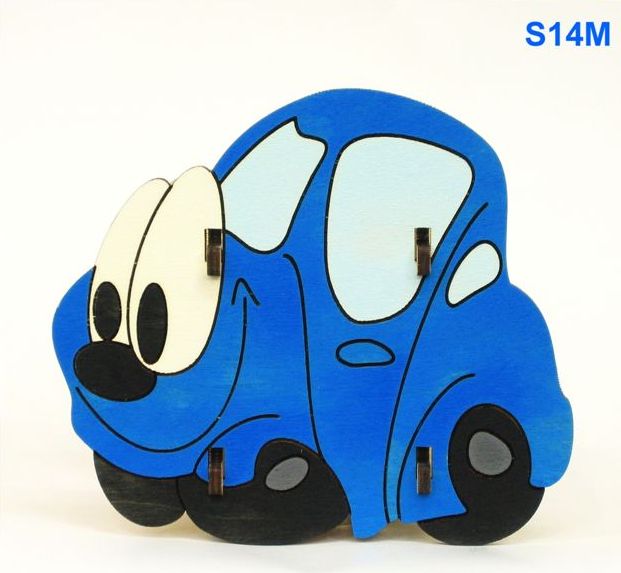 Tužkovník Auto modré - stojánek na tužky - obrázek 1