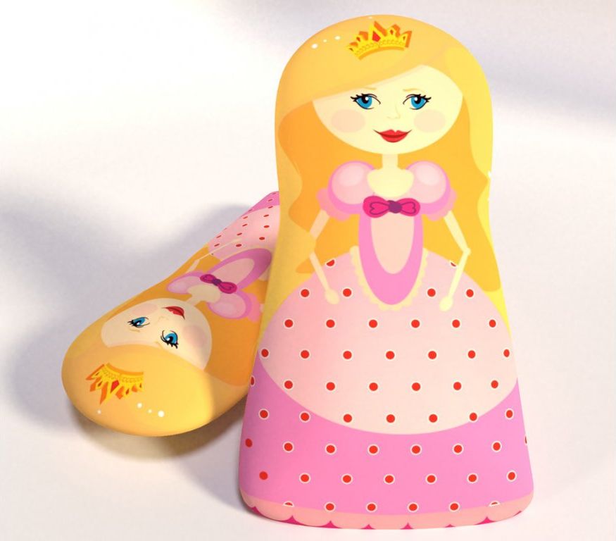 3D POLŠTÁŘEK PRINCEZNA - obrázek 1