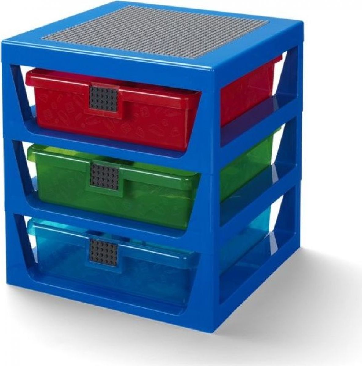 LEGO® organizér se třemi zásuvkami modrý - obrázek 1