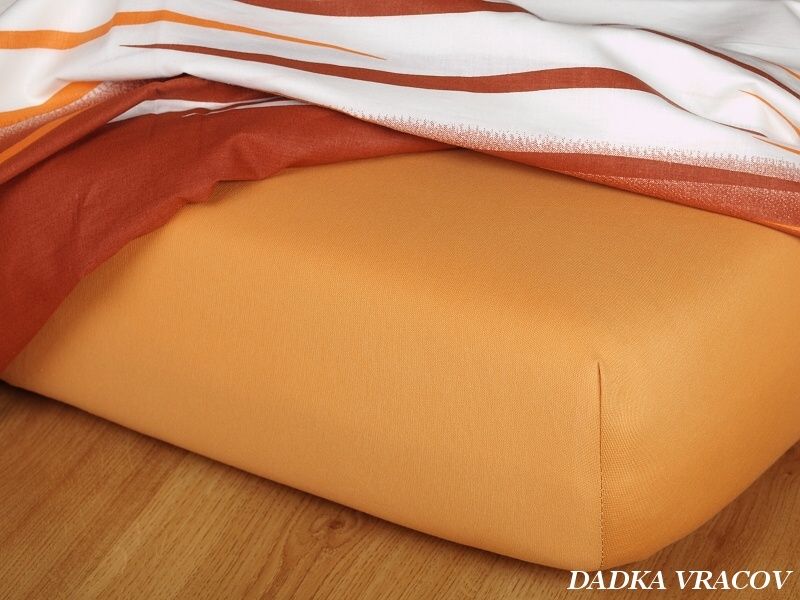 PROSTĚRADLO JERSEY KARAMEL 180/220/18 - obrázek 1