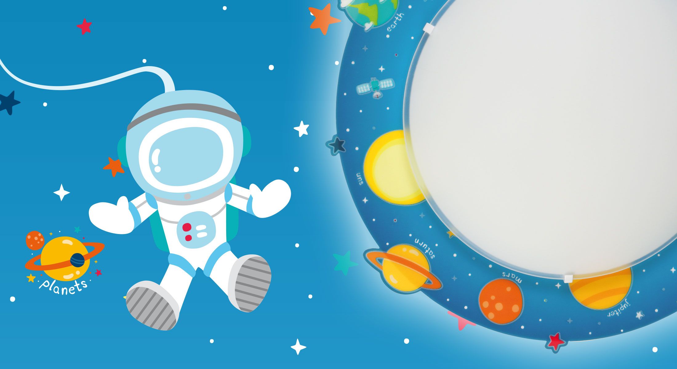 DĚTSKÉ ZÁVĚSNÉ SVÍTIDLO PLANETS - obrázek 5