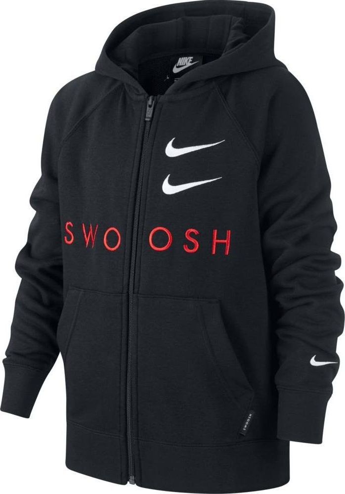 Mikina s kapucí Nike B NSW BF SWOOSH HOODED ct9452-010 Velikost XL - obrázek 1