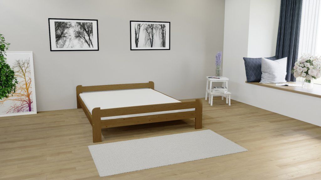 DĚTSKÁ POSTEL BERTA MOŘENÍ DUB 200 x 160 cm - obrázek 2