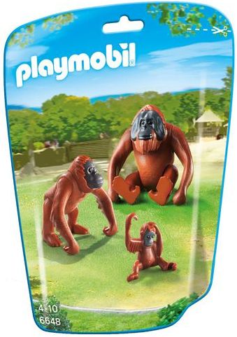 Playmobil Orangutani s mládětem , 3 figurky - obrázek 1