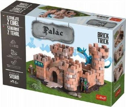 Trefl Stavějte z cihel Palác stavebnice Brick Trick v krabici 40x27x9cm - obrázek 1