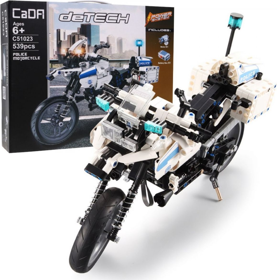 Mamido Stavebnice Technic policejní motorka C51023W - obrázek 1