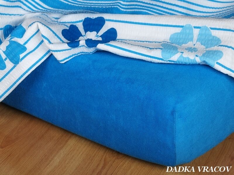 PROSTĚRADLO FROTÉ MODŘ KRÁLOVSKÁ 200/200/15 - obrázek 1