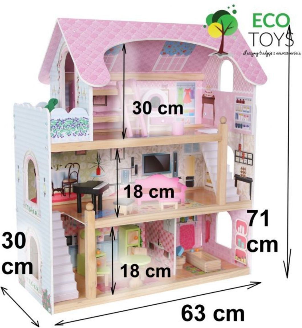 EcoToys Domeček pro panenky Fairytale - obrázek 2