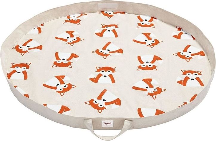 3 SPROUTS PLAY MAT BAG - HRACÍ DEKA / VAK NA HRAČKY LIŠKA - obrázek 1