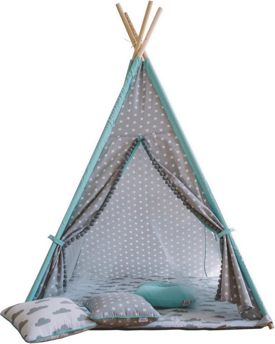 TEEPEE STARS MINT ČTVERCOVÉ - obrázek 11