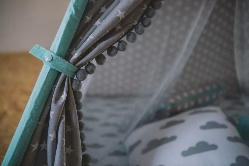TEEPEE STARS MINT ČTVERCOVÉ - obrázek 8