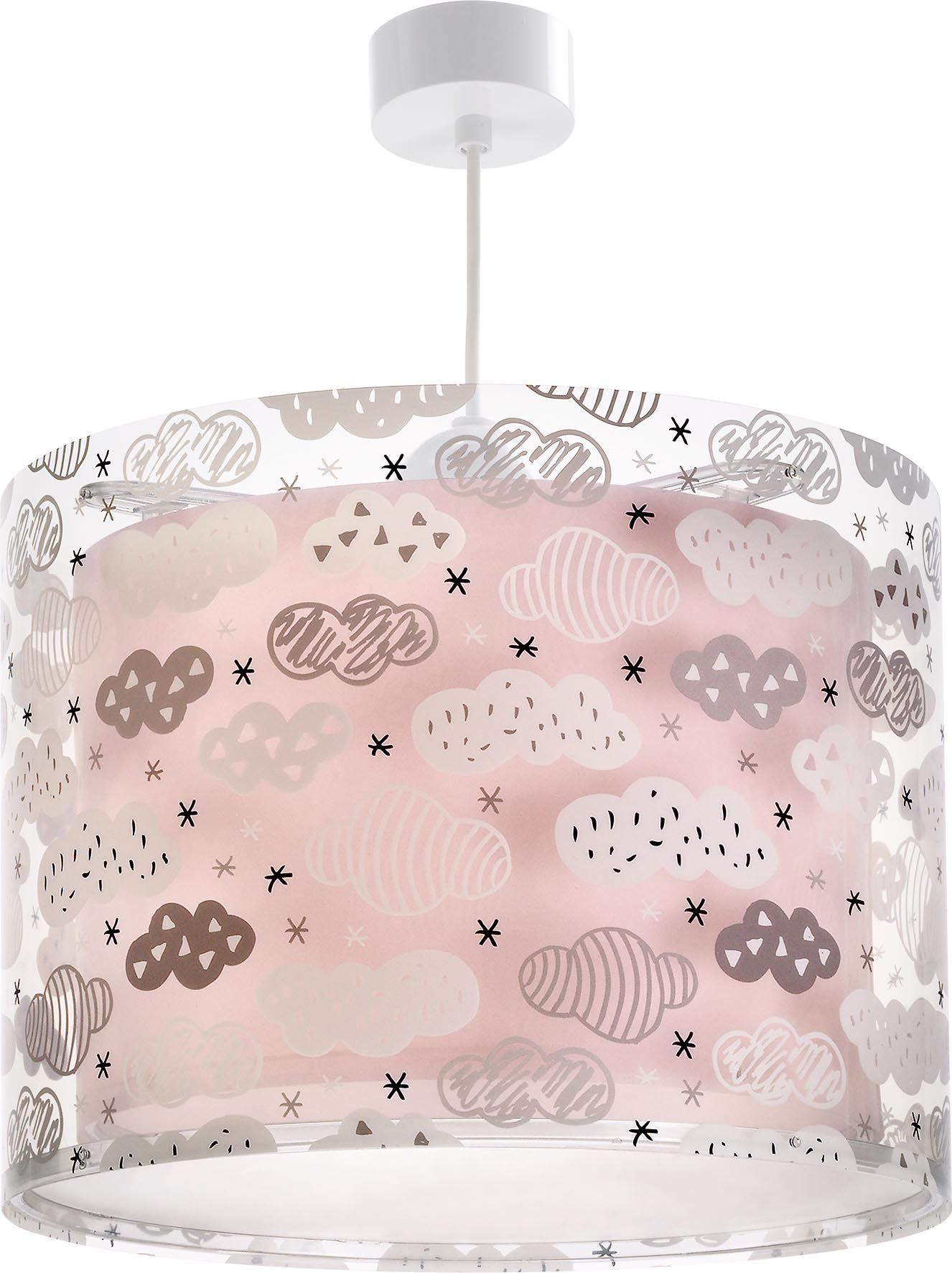 DĚTSKÉ ZÁVĚSNÉ SVÍTIDLO CLOUDS PINK - obrázek 1