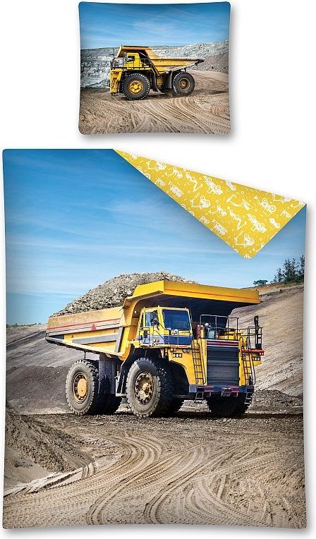 DĚTSKÉ POVLEČENÍ 140x200 DUMPER - obrázek 1