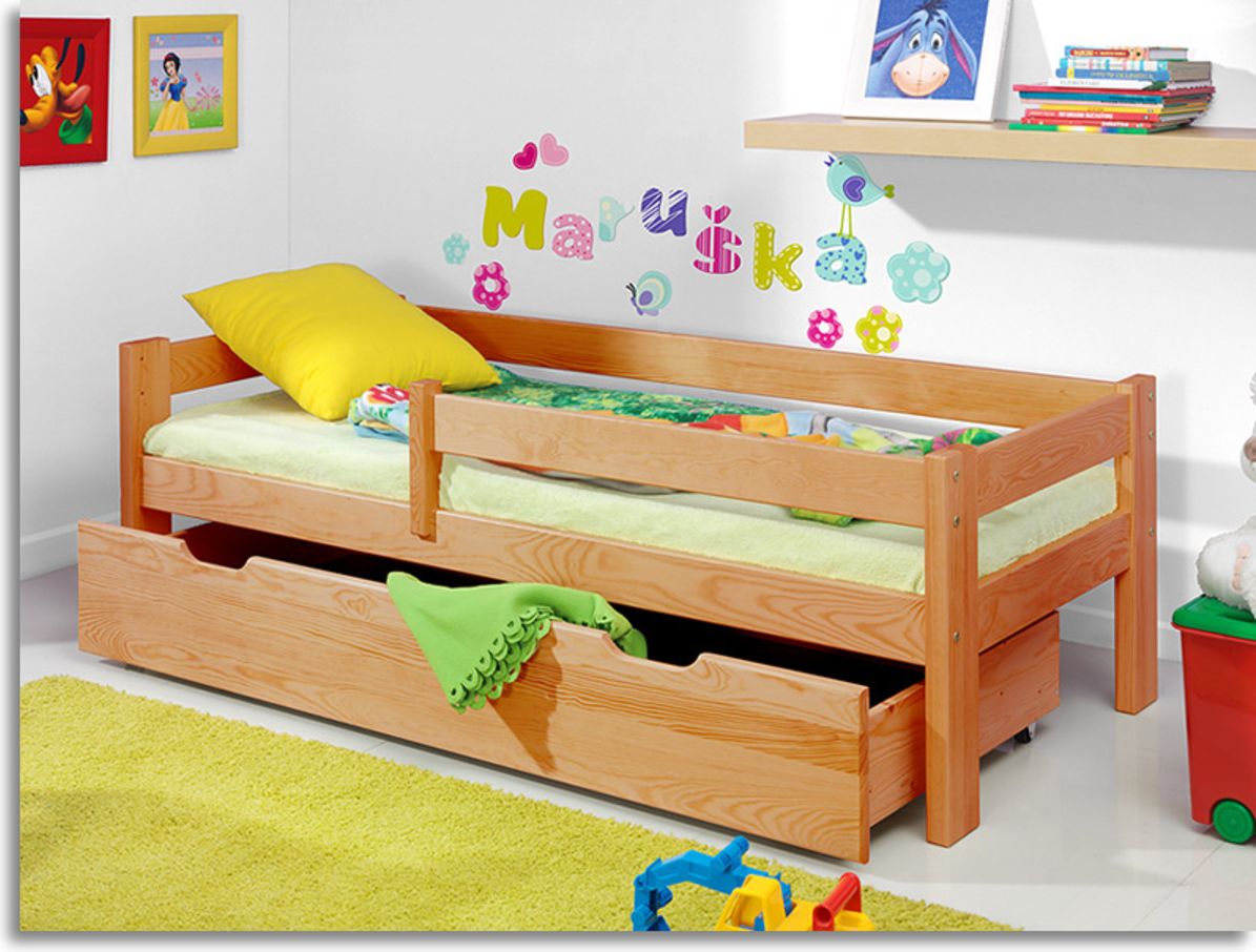 Dětská postel Ourbaby Guardy Alder olše 180x80 cm - obrázek 1