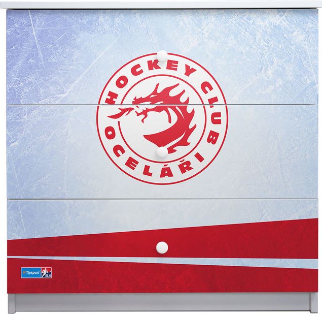 DĚTSKÁ HOKEJOVÁ KOMODA - HC OCELÁŘI TŘINEC - obrázek 2