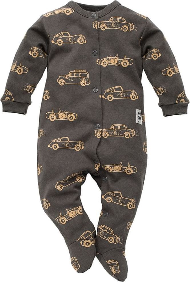 PINOKIO chlapecký overal Old Cars 62 šedá - obrázek 1