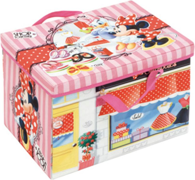 DĚTSKÁ SKLÁDACÍ LÁTKOVÁ TRUHLA NA HRAČKY MINNIE MOUSE - obrázek 1