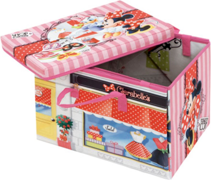 DĚTSKÁ SKLÁDACÍ LÁTKOVÁ TRUHLA NA HRAČKY MINNIE MOUSE - obrázek 3