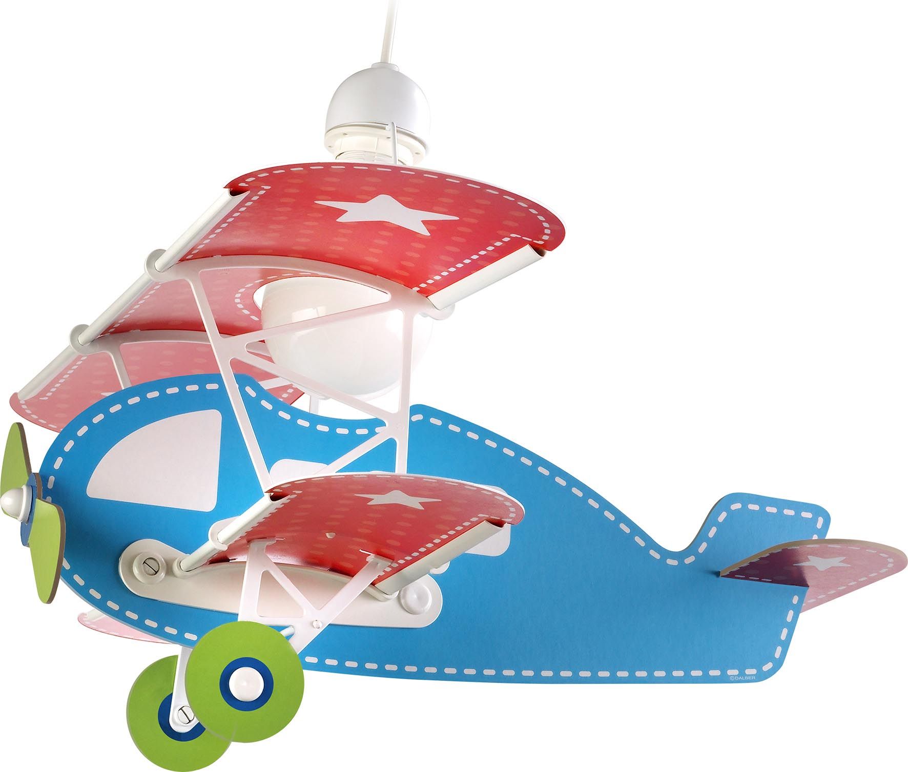 DĚTSKÉ ZÁVĚSNÉ SVÍTIDLO BABY PLANE BLUE - obrázek 1