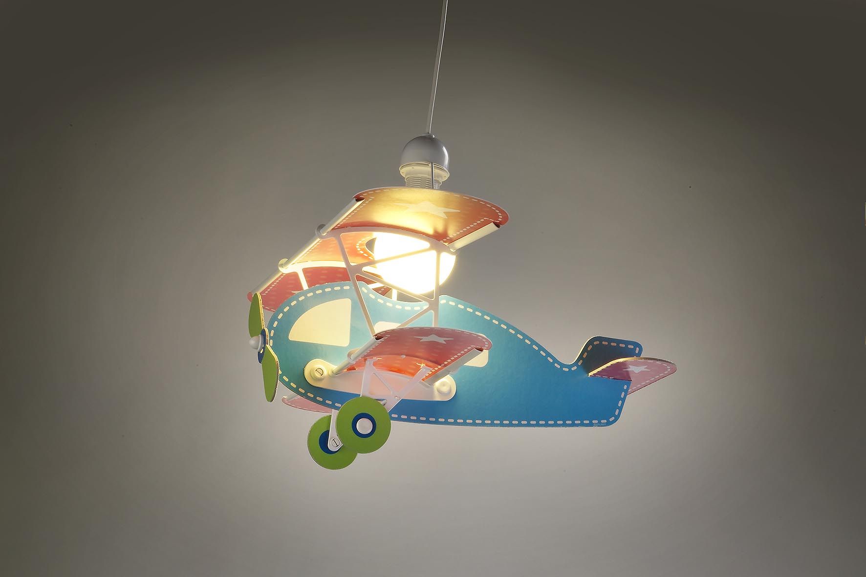 DĚTSKÉ ZÁVĚSNÉ SVÍTIDLO BABY PLANE BLUE - obrázek 2