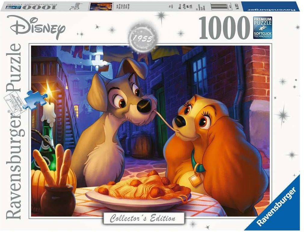 RAVENSBURGER Puzzle Lady a Tramp 1000 dílků - obrázek 2