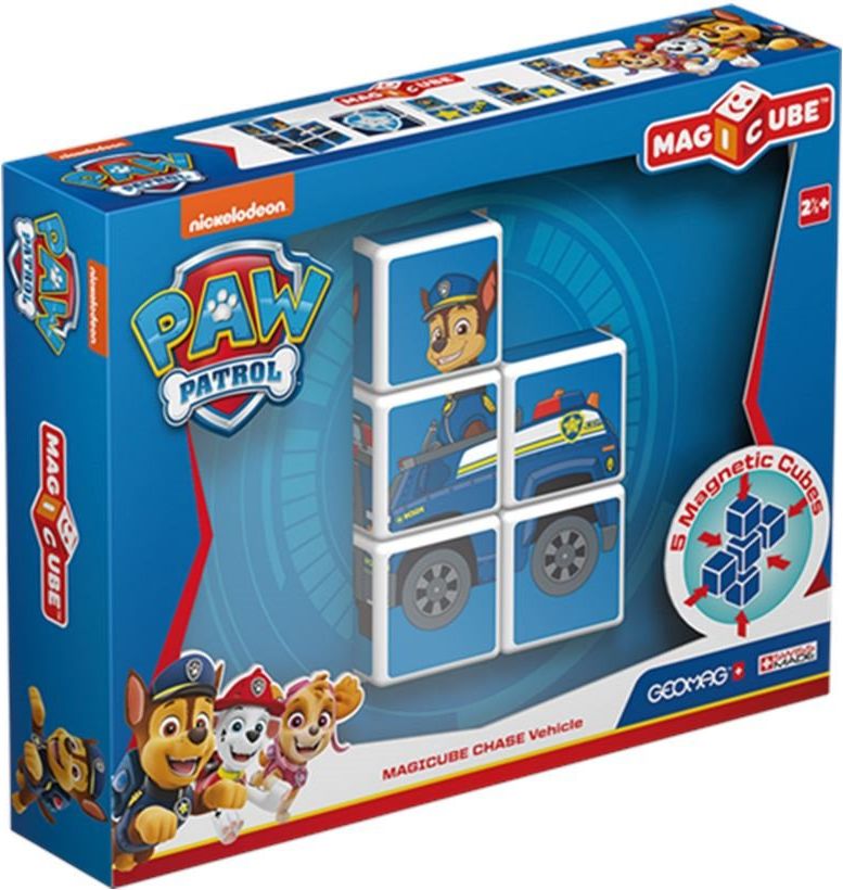 GEOMAG Magnetické kostky Magicube Tlapková patrola - Chase v policejním voze - obrázek 1