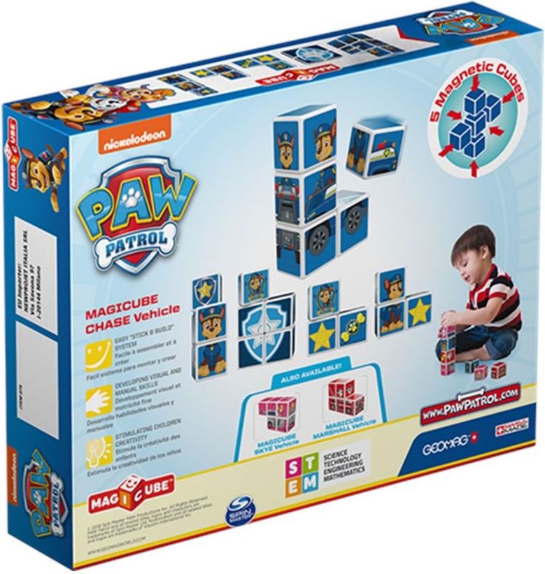 GEOMAG Magnetické kostky Magicube Tlapková patrola - Chase v policejním voze - obrázek 6