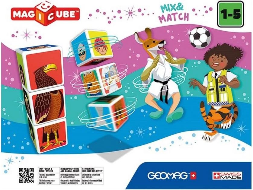 GEOMAG Magnetické kostky Magicube Mix&Match, 9 kostek - obrázek 2
