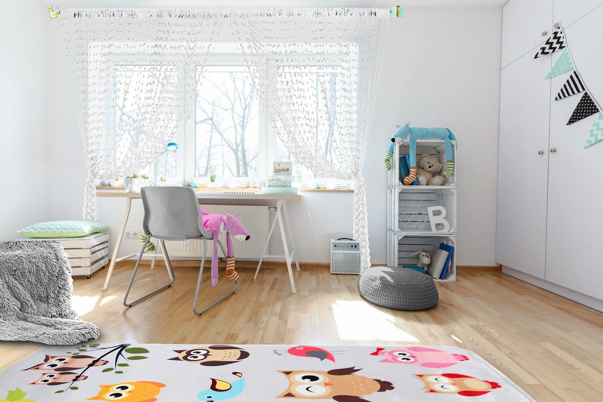 Dětská záclona Baby Ball white 250x240 cm - obrázek 1
