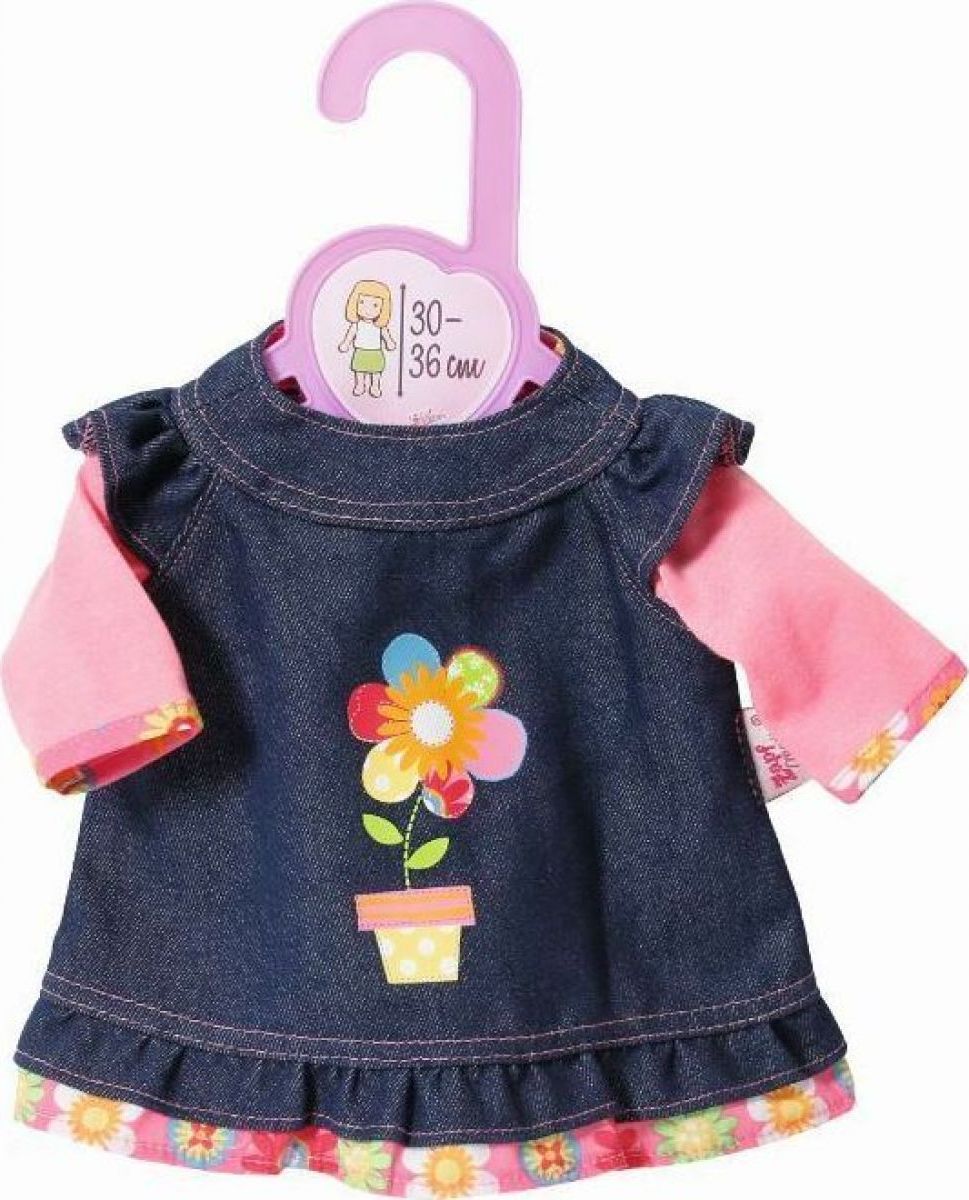 Zapf Creation Dolly Moda Džínové šatičky 30 cm - obrázek 1