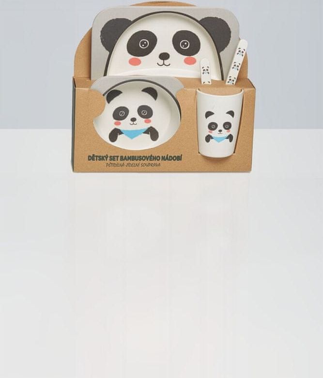 IN Sada bambusového dětského nádobí - panda - obrázek 1