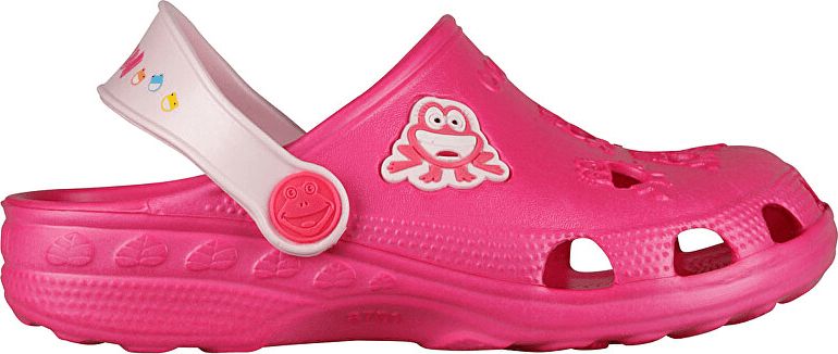Coqui Dětské pantofle Little Frog Lt. fuchsia/Pale Pink 8701-100-3655 (Velikost 31-32) - obrázek 1
