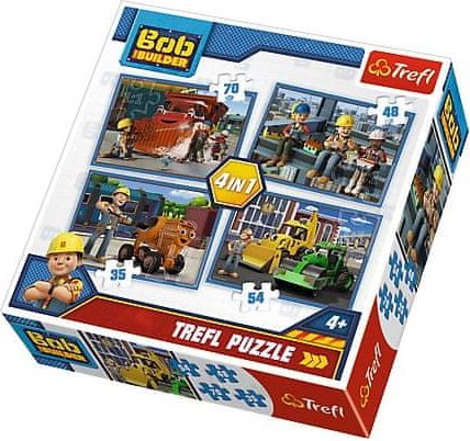 Trefl 4 Jigsaw Puzzles - Bob The Builder - obrázek 1