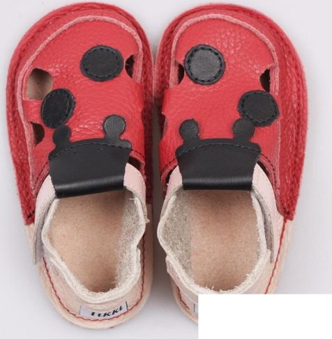 Barefoot boty Tikki shoes, Red ladybug Velikost:: 32 - obrázek 1