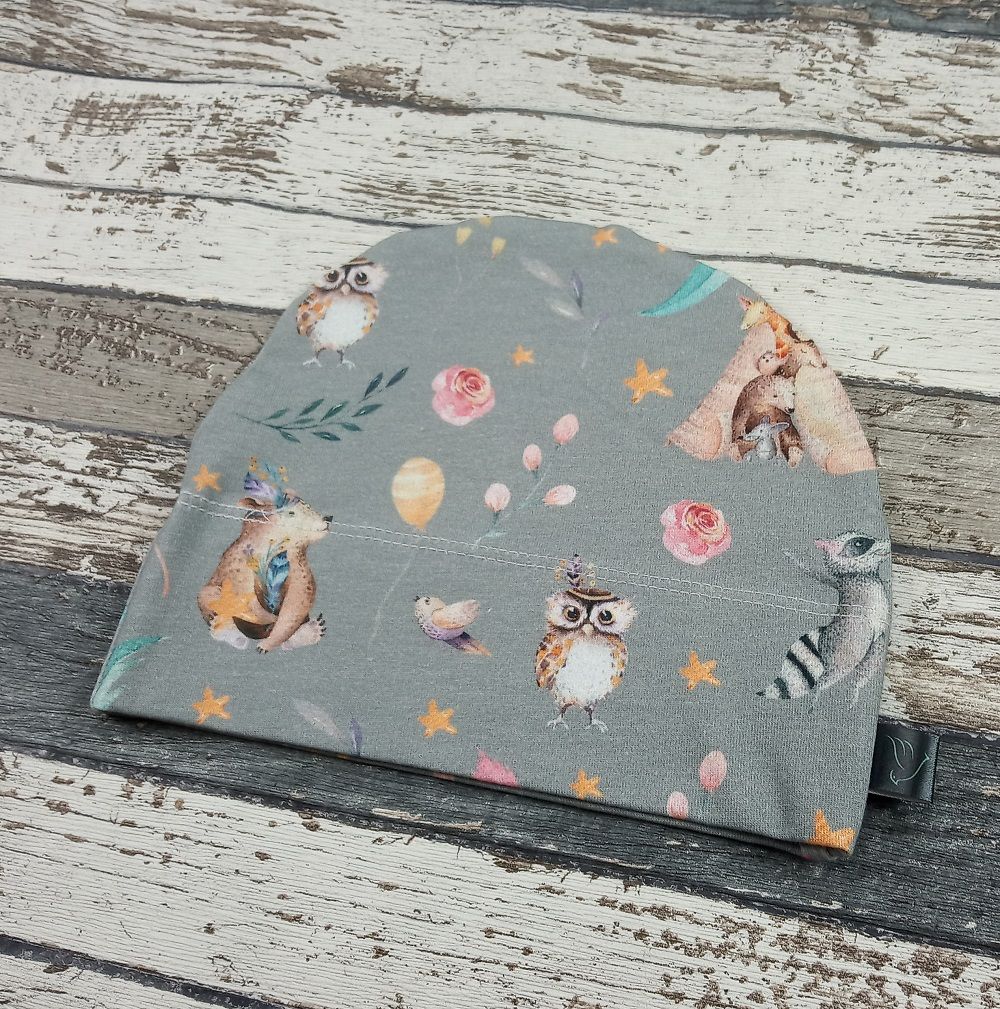 Rostoucí čepička Yháček, boho teepee šedé Velikost:: L - obrázek 1