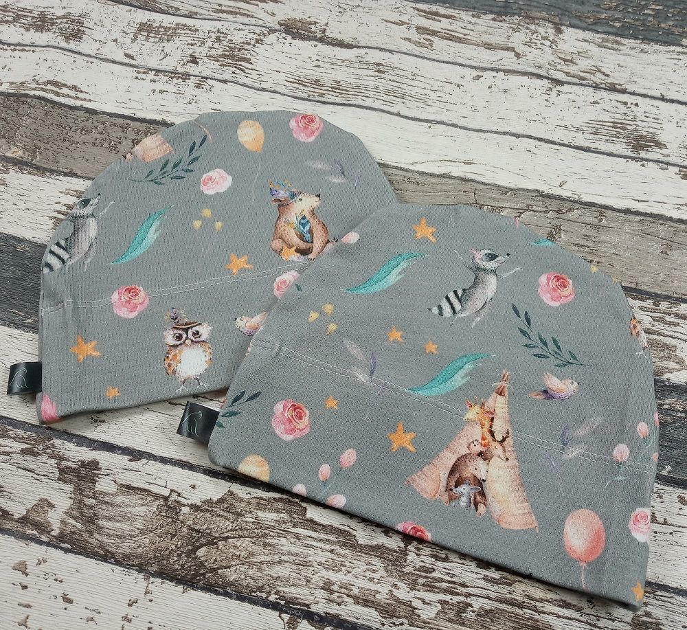 Rostoucí čepička Yháček, boho teepee šedé Velikost:: L - obrázek 2