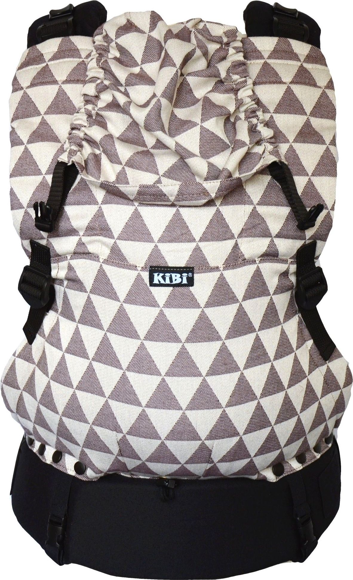 Ergonomické nosítko KiBi EVO, Pythagoras hnědý + chrániče popruhů - obrázek 1