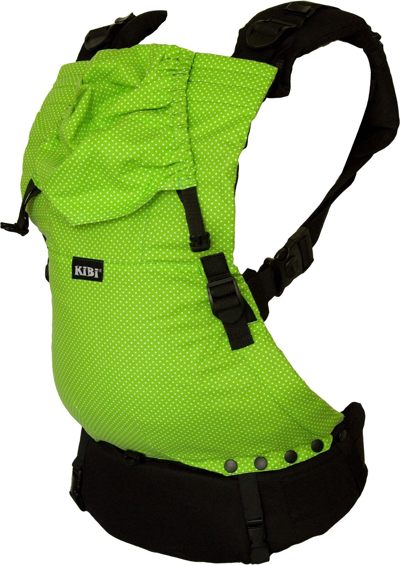 Ergonomické nosítko KiBi EVO, Zelené + chrániče popruhů - obrázek 2