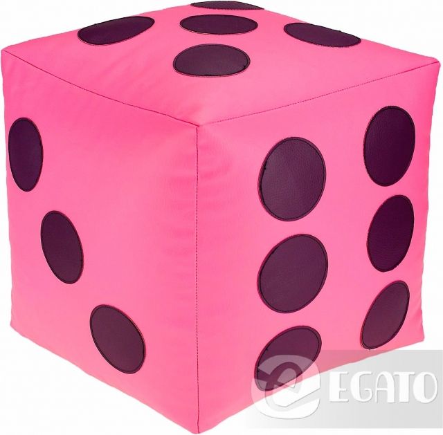 Mamido  Sedací měkká hrací kostka 30 cm růžovo - fialová  HKOSTKA30RUZOVOFIALOVA - obrázek 1