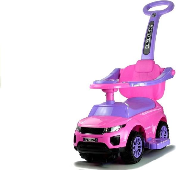 Mamido Odrážedlo Range Rover s vodící tyčí 3v1 růžové L-2853 R - obrázek 1