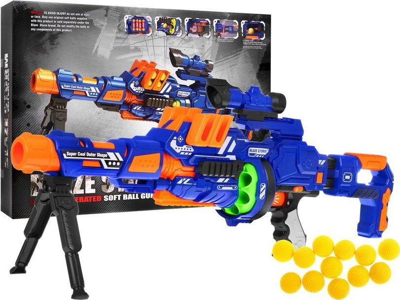 Mamido  Dětský poloautomatický samopal na míčky pistole Blaze Storm  7090 - obrázek 1