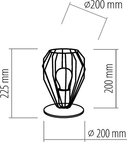 STOLNÍ LAMPA BRYLANT BLACK - obrázek 2