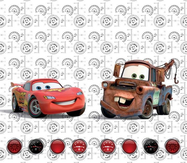DĚTSKÉ ZÁVĚSY CARS (SADA 2 KS, LIGHT) - obrázek 1