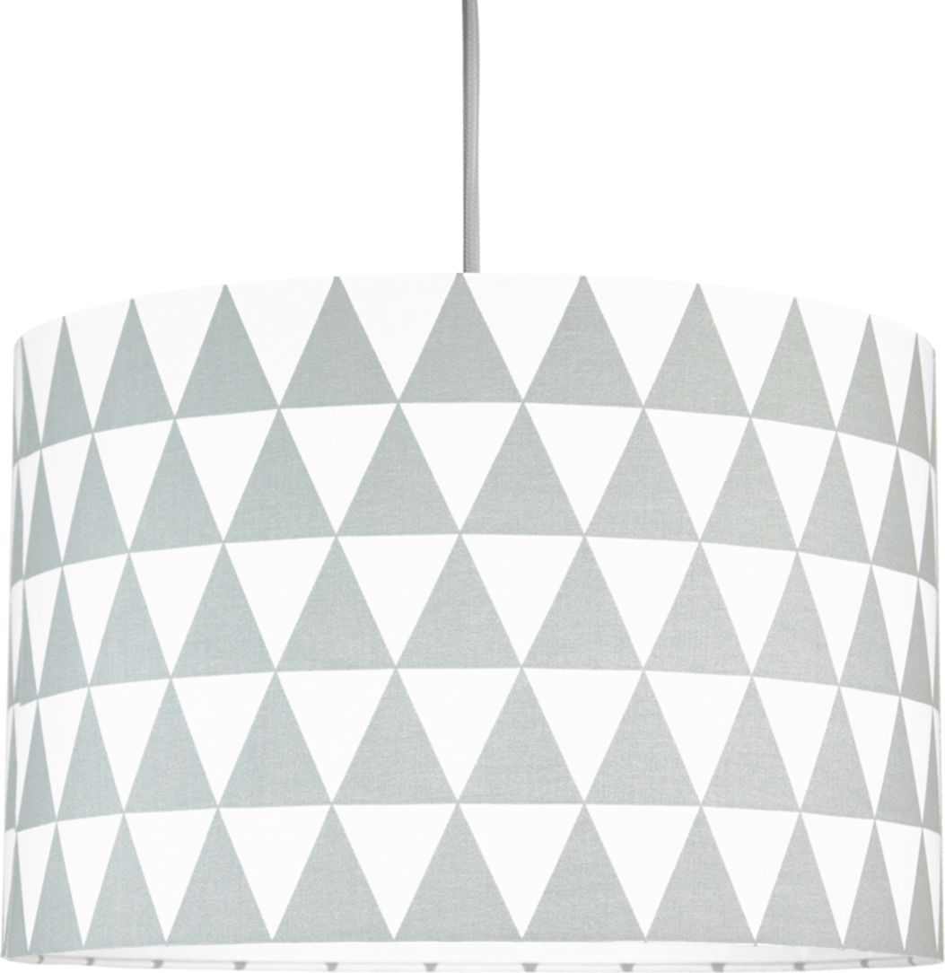 Textilní závěsná lampa Triangle - šedá - obrázek 1