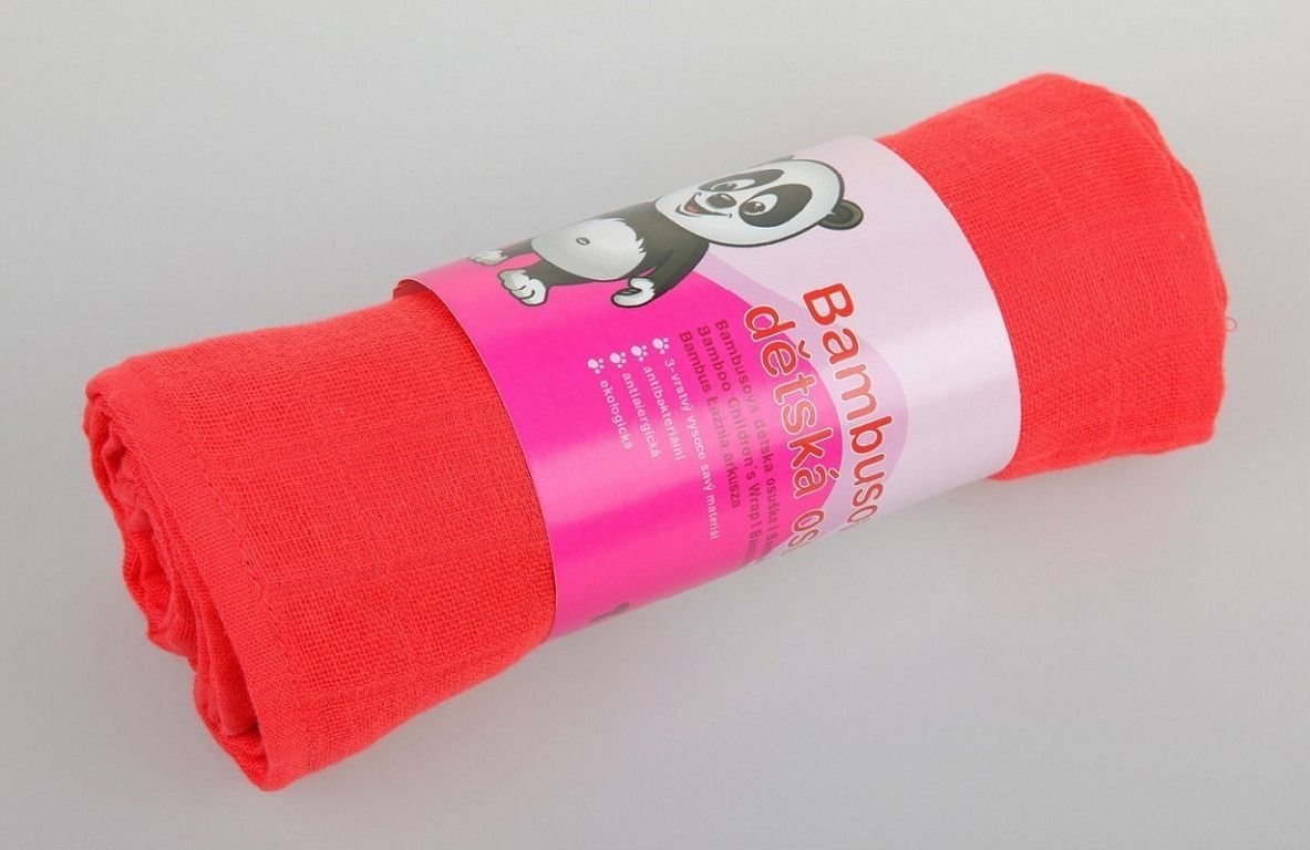 Dětské bambusové osušky růžová - obrázek 3