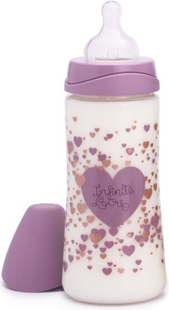 Kojenecká láhev Gold  - Suavinex 360ml hvězdičky tmavě modrá - obrázek 1