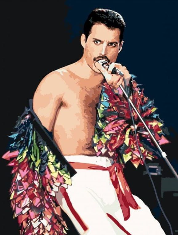 Maluješ Malování podle čísel - FREDDIE NA PÓDIU - 80x80, nevypnuté - obrázek 1
